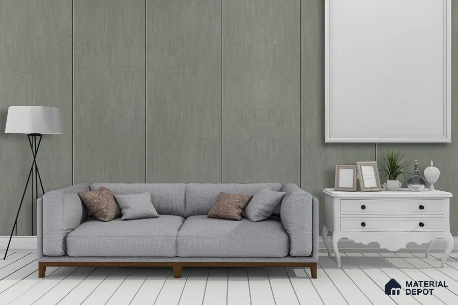 Grey Cement Look 3793 SBF 8 ft x 4 ft Texture Finish Decorative Laminate - 1 mm | Suitable for TV Unit, Wardrobe, Kitchen Cabinets