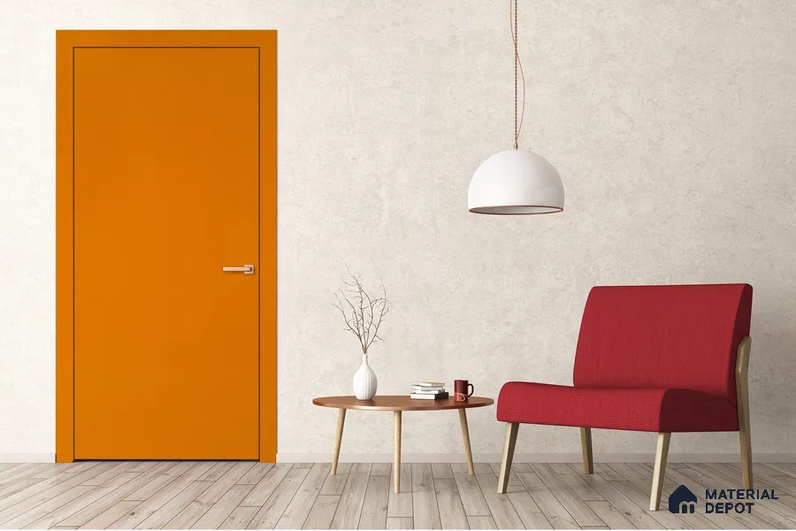 Yellow Solid Colors Look 3615 NGL 8 ft x 4 ft High Gloss Finish Decorative Laminate - 1 mm | Suitable for Living Room, Kitchen, Office