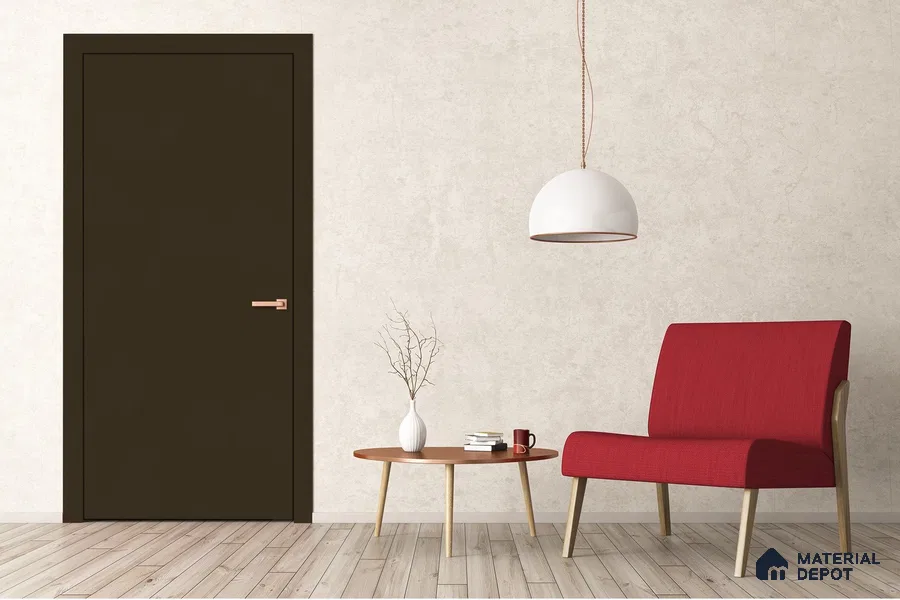 Brown Solid Colors Look 3651 NGL 8 ft x 4 ft High Gloss Finish Decorative Laminate - 1 mm | Suitable for Living Room, Kitchen, Office
