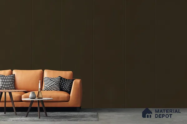 Brown Solid Colors Look 3651 NGL 8 ft x 4 ft High Gloss Finish Decorative Laminate - 1 mm | Suitable for Living Room, Kitchen, Office
