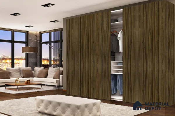 Wooden Look 3322 NGL 8 ft x 4 ft High Gloss Finish Decorative Laminate - 1 mm | Suitable for TV Unit, Wardrobe, Kitchen Cabinets