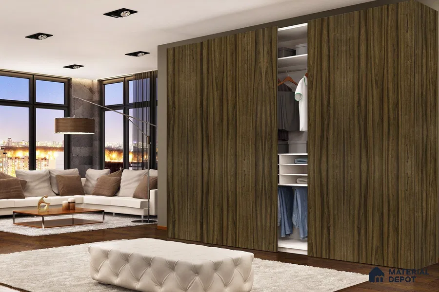 Wooden Look 3322 NGL 8 ft x 4 ft High Gloss Finish Decorative Laminate - 1 mm | Suitable for TV Unit, Wardrobe, Kitchen Cabinets