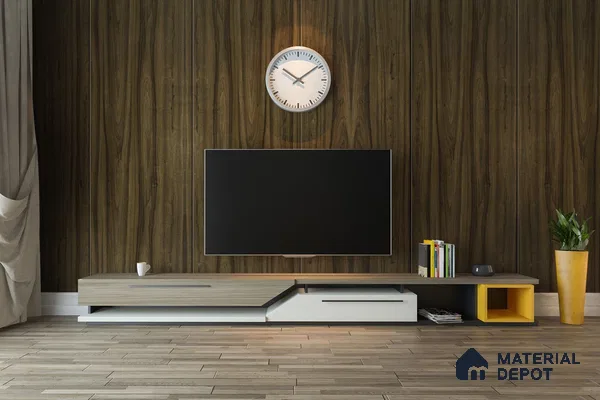 Wooden Look 3322 NGL 8 ft x 4 ft High Gloss Finish Decorative Laminate - 1 mm | Suitable for TV Unit, Wardrobe, Kitchen Cabinets