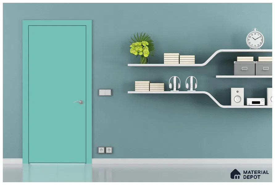 Green Solid Colors Look 3572 NGL 8 ft x 4 ft High Gloss Finish Decorative Laminate - 1 mm | Suitable for Living Room, Kitchen, Office