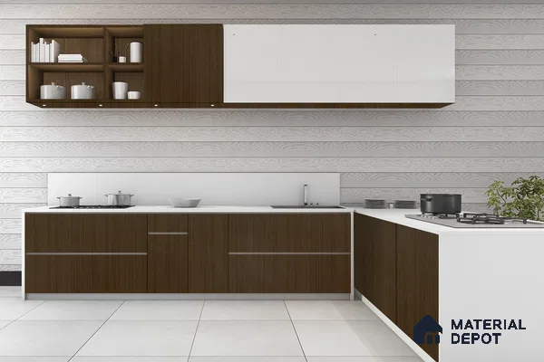 Wooden Look 3287 NGL 8 ft x 4 ft High Gloss Finish Decorative Laminate - 1 mm | Suitable for TV Unit, Wardrobe, Kitchen Cabinets