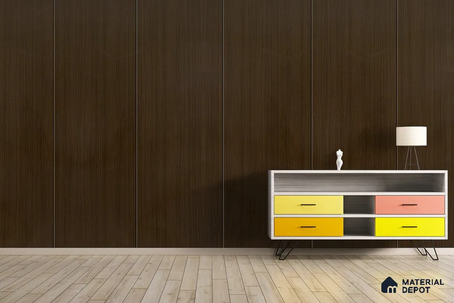 Wooden Look 3287 NGL 8 ft x 4 ft High Gloss Finish Decorative Laminate - 1 mm | Suitable for TV Unit, Wardrobe, Kitchen Cabinets