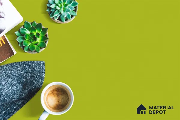 Green Solid Colors Look 3580 NGL 8 ft x 4 ft High Gloss Finish Decorative Laminate - 1 mm | Suitable for Living Room, Kitchen, Office