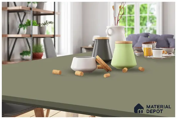 Grey Solid Colors Look 3561 NGL 8 ft x 4 ft High Gloss Finish Decorative Laminate - 1 mm | Suitable for Living Room, Kitchen, Office