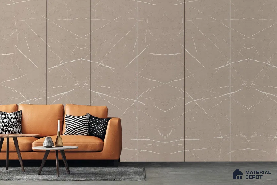 Stone Look 3742 NGL 8 ft x 4 ft High Gloss Finish Decorative Laminate - 1 mm | Suitable for TV Unit, Wardrobe, Kitchen Cabinets