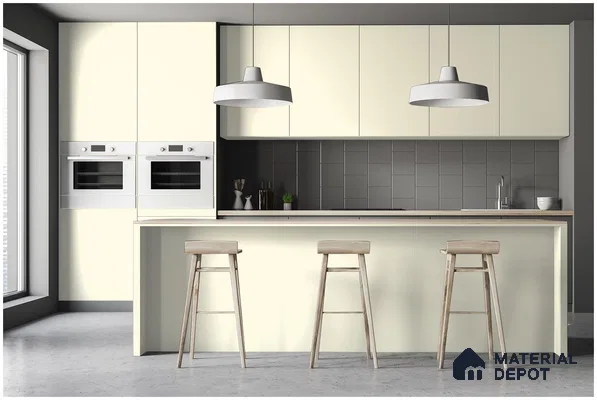 Orange Solid Colors Look 3515 NGL 8 ft x 4 ft High Gloss Finish Decorative Laminate - 1 mm | Suitable for Living Room, Kitchen, Office