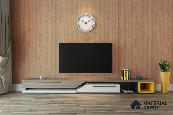 Wooden Look 3296 NGL 8 ft x 4 ft High Gloss Finish Decorative Laminate - 1 mm | Suitable for TV Unit, Wardrobe, Kitchen Cabinets