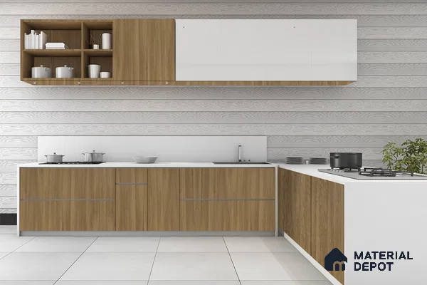 Wooden Look 3289 NGL 8 ft x 4 ft High Gloss Finish Decorative Laminate - 1 mm | Suitable for TV Unit, Wardrobe, Kitchen Cabinets