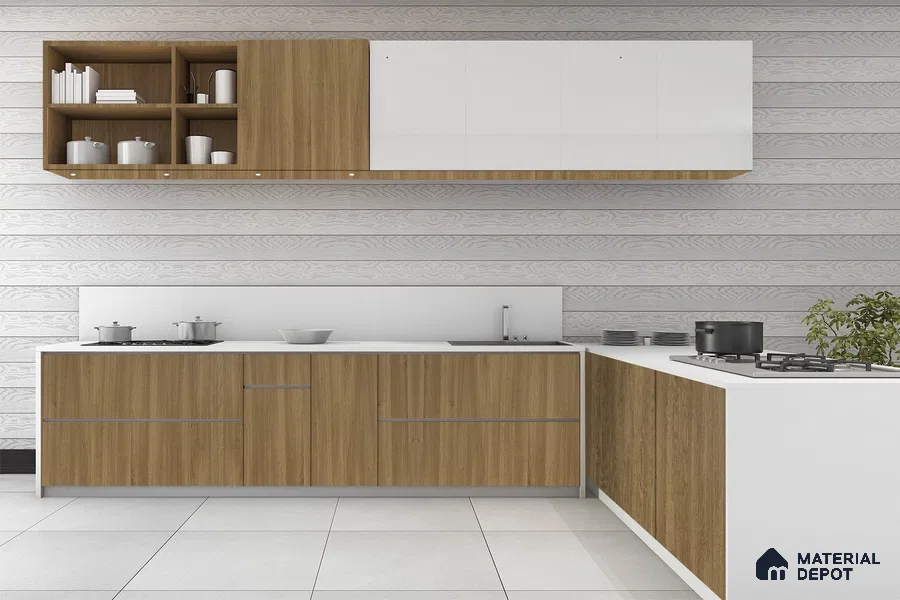 Wooden Look 3289 NGL 8 ft x 4 ft High Gloss Finish Decorative Laminate - 1 mm | Suitable for TV Unit, Wardrobe, Kitchen Cabinets