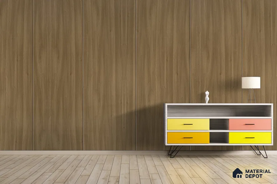 Wooden Look 3289 NGL 8 ft x 4 ft High Gloss Finish Decorative Laminate - 1 mm | Suitable for TV Unit, Wardrobe, Kitchen Cabinets