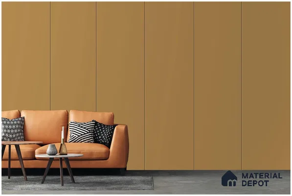 Brown Solid Colors Look 3605 NGL 8 ft x 4 ft High Gloss Finish Decorative Laminate - 1 mm | Suitable for Living Room, Kitchen, Office