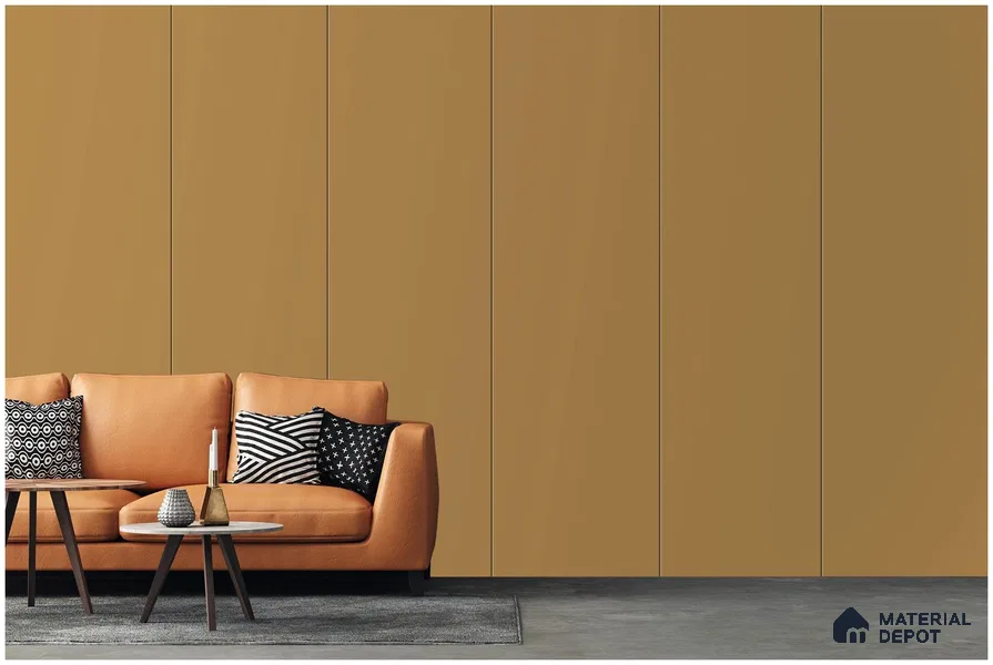Brown Solid Colors Look 3605 NGL 8 ft x 4 ft High Gloss Finish Decorative Laminate - 1 mm | Suitable for Living Room, Kitchen, Office