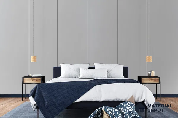 Blue Solid Colors Look 3501 NGL 8 ft x 4 ft High Gloss Finish Decorative Laminate - 1 mm | Suitable for Living Room, Kitchen, Office
