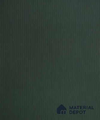 Deep Forest Green Fluted Solid Color LM 18350 8 ft x 4 ft Texture Finish Decorative Laminate - 1.25 mm | Suitable for TV Unit,Wardrobe, Kitchen Cabinets