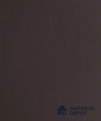 Chocolate Brown Fluted Solid Color LM 18356 8 ft x 4 ft Texture Finish Decorative Laminate - 1.25 mm | Suitable for TV Unit,Wardrobe, Kitchen Cabinets