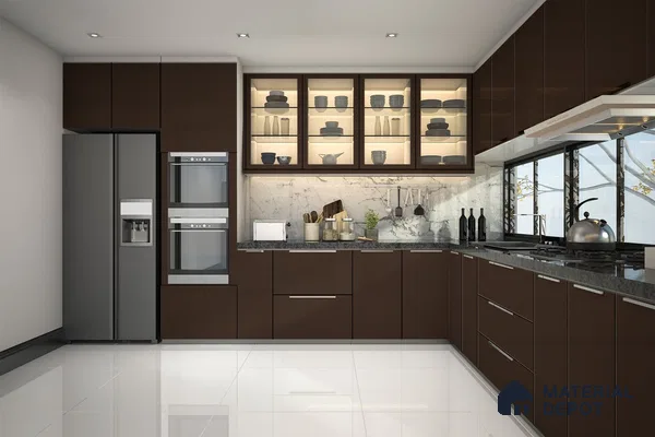 Brown Solid Colors Look 3711 RSO 8 ft x 4 ft Super Matte Finish Decorative Laminate - 1 mm | Suitable for Living Room, Kitchen, Office