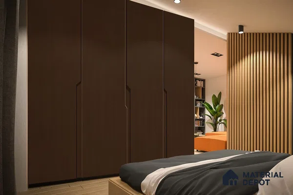 Brown Solid Colors Look 3711 RSO 8 ft x 4 ft Super Matte Finish Decorative Laminate - 1 mm | Suitable for Living Room, Kitchen, Office