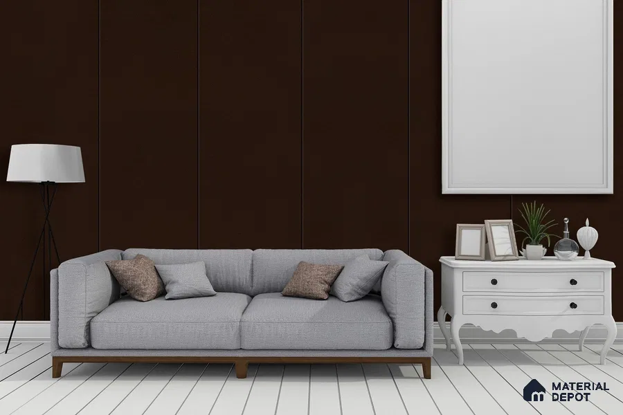 Brown Solid Colors Look 3711 RSO 8 ft x 4 ft Super Matte Finish Decorative Laminate - 1 mm | Suitable for Living Room, Kitchen, Office