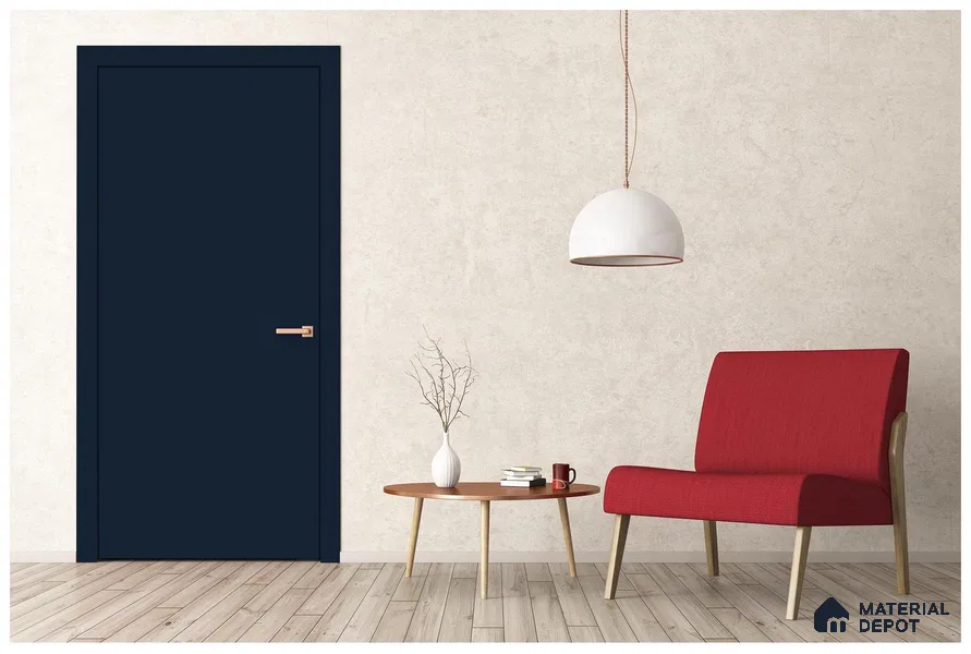 Blue Solid Colors Look 3586 RSO 8 ft x 4 ft Super Matte Finish Decorative Laminate - 1 mm | Suitable for Living Room, Kitchen, Office
