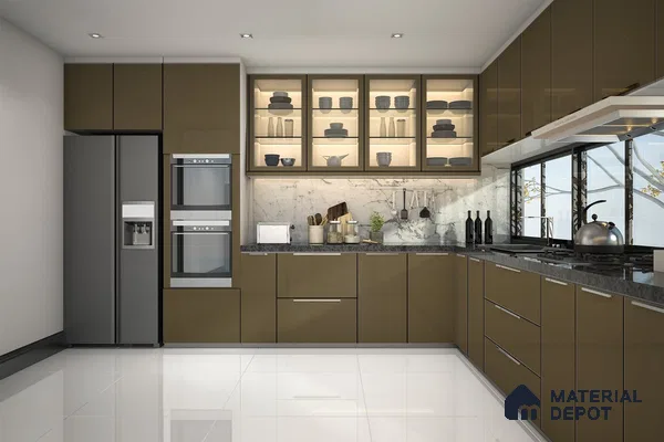 Brown Solid Colors Look 3649 RSO 8 ft x 4 ft Super Matte Finish Decorative Laminate - 1 mm | Suitable for Living Room, Kitchen, Office