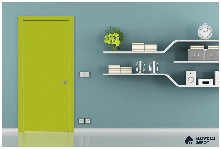Green Solid Colors Look 3580 RSO 8 ft x 4 ft Super Matte Finish Decorative Laminate - 1 mm | Suitable for Living Room, Kitchen, Office