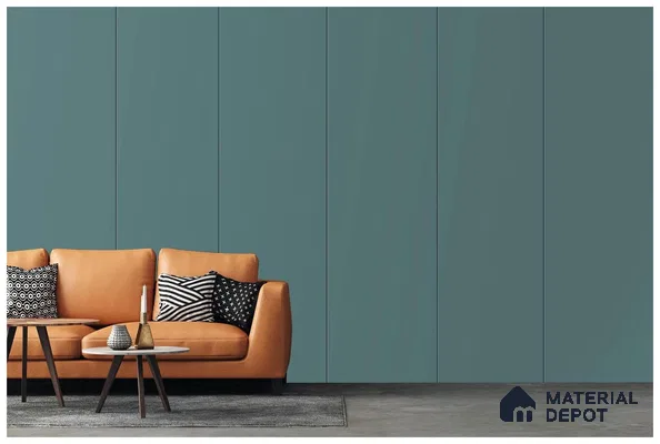 Green Solid Colors Look 3577 RSO 8 ft x 4 ft Super Matte Finish Decorative Laminate - 1 mm | Suitable for Living Room, Kitchen, Office