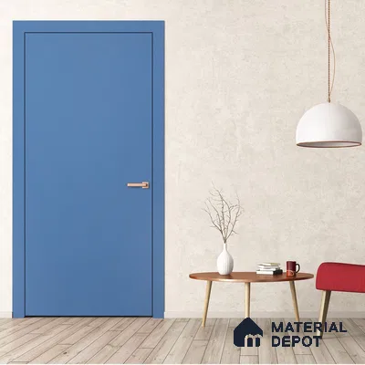 Blue Solid Colors Look 3593 RSO 8 ft x 4 ft Super Matte Finish Decorative Laminate - 1 mm | Suitable for Living Room, Kitchen, Office