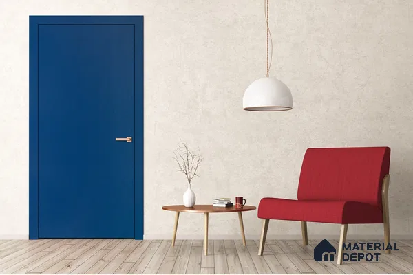 Blue Solid Colors Look 3587 RSO 8 ft x 4 ft Super Matte Finish Decorative Laminate - 1 mm | Suitable for Living Room, Kitchen, Office
