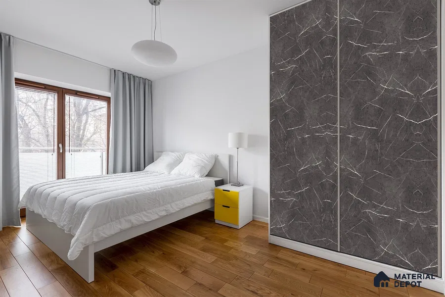 Grey Marble Look 3744 RSO 8 ft x 4 ft Super Matte Finish Decorative Laminate - 1 mm | Suitable for TV Unit, Wardrobe, Kitchen Cabinets