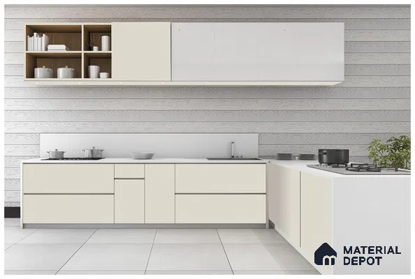 Grey Solid Colors Look 3526 RSO 8 ft x 4 ft Super Matte Finish Decorative Laminate - 1 mm | Suitable for Living Room, Kitchen, Office