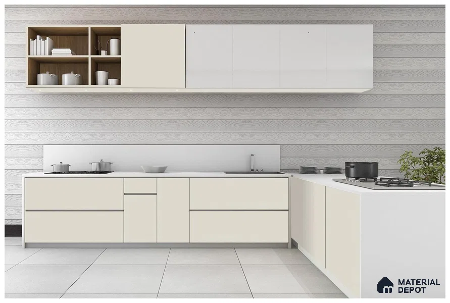 Grey Solid Colors Look 3526 RSO 8 ft x 4 ft Super Matte Finish Decorative Laminate - 1 mm | Suitable for Living Room, Kitchen, Office