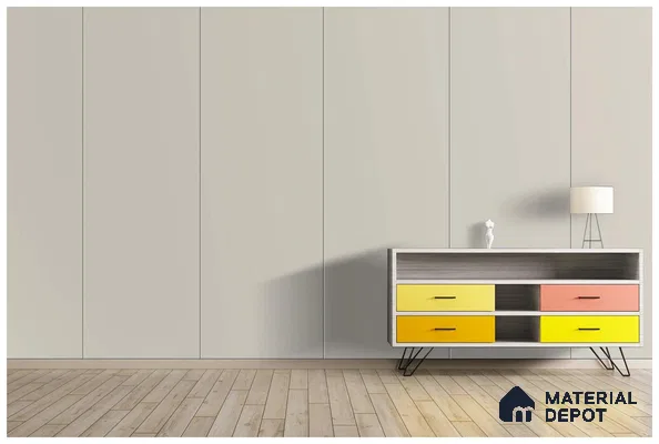 Grey Solid Colors Look 3526 RSO 8 ft x 4 ft Super Matte Finish Decorative Laminate - 1 mm | Suitable for Living Room, Kitchen, Office