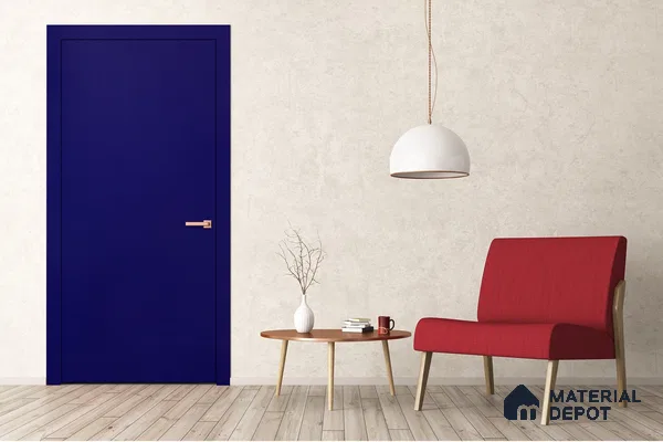 Blue Solid Colors Look 3594 SUD 8 ft x 4 ft Suede Finish Decorative Laminate - 1 mm | Suitable for Living Room, Kitchen, Office