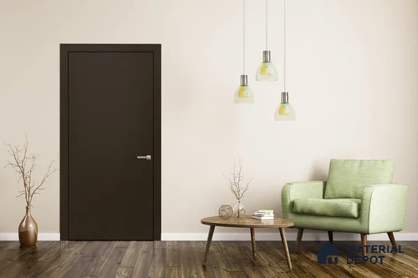Black Solid Colors Look 3651 SUD 8 ft x 4 ft Suede Finish Decorative Laminate - 1 mm | Suitable for Living Room, Kitchen, Office