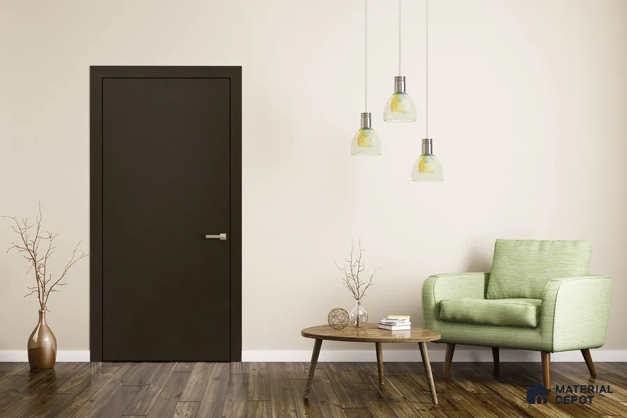 Black Solid Colors Look 3651 SUD 8 ft x 4 ft Suede Finish Decorative Laminate - 1 mm | Suitable for Living Room, Kitchen, Office