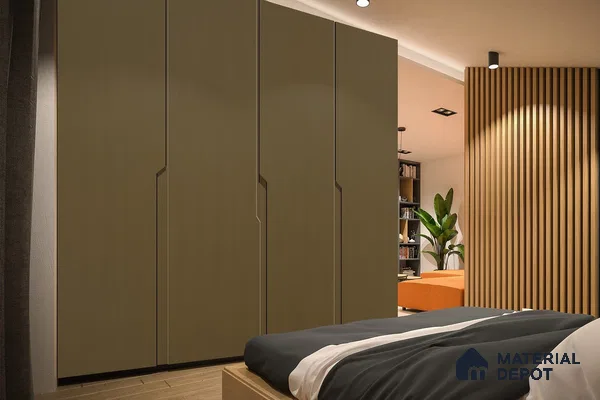 Black Solid Colors Look 3651 SUD 8 ft x 4 ft Suede Finish Decorative Laminate - 1 mm | Suitable for Living Room, Kitchen, Office