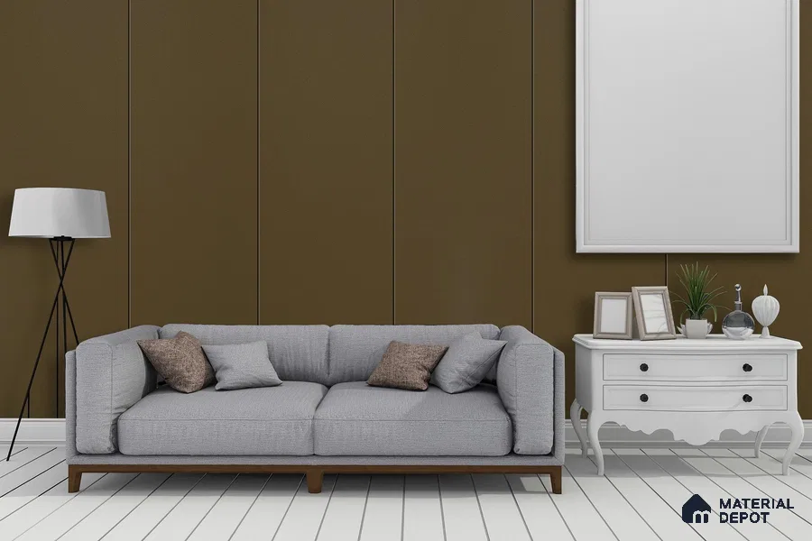 Black Solid Colors Look 3651 SUD 8 ft x 4 ft Suede Finish Decorative Laminate - 1 mm | Suitable for Living Room, Kitchen, Office