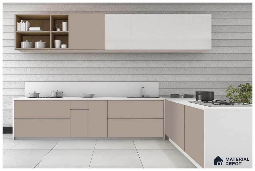 Violet Solid Colors Look 3524 SUD 8 ft x 4 ft Suede Finish Decorative Laminate - 1 mm | Suitable for Living Room, Kitchen, Office