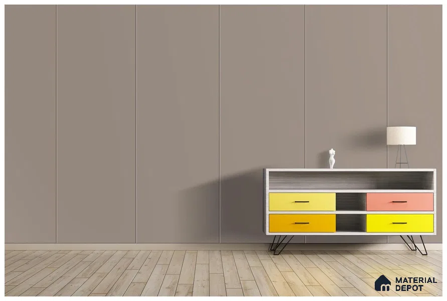 Violet Solid Colors Look 3524 SUD 8 ft x 4 ft Suede Finish Decorative Laminate - 1 mm | Suitable for Living Room, Kitchen, Office