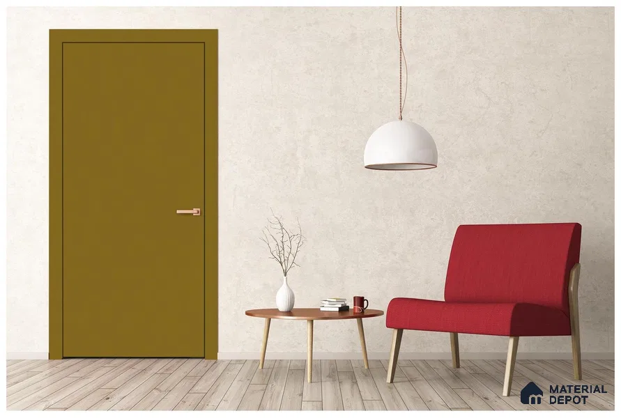 Yellow Solid Colors Look 3583 SUD 8 ft x 4 ft Suede Finish Decorative Laminate - 1 mm | Suitable for Living Room, Kitchen, Office