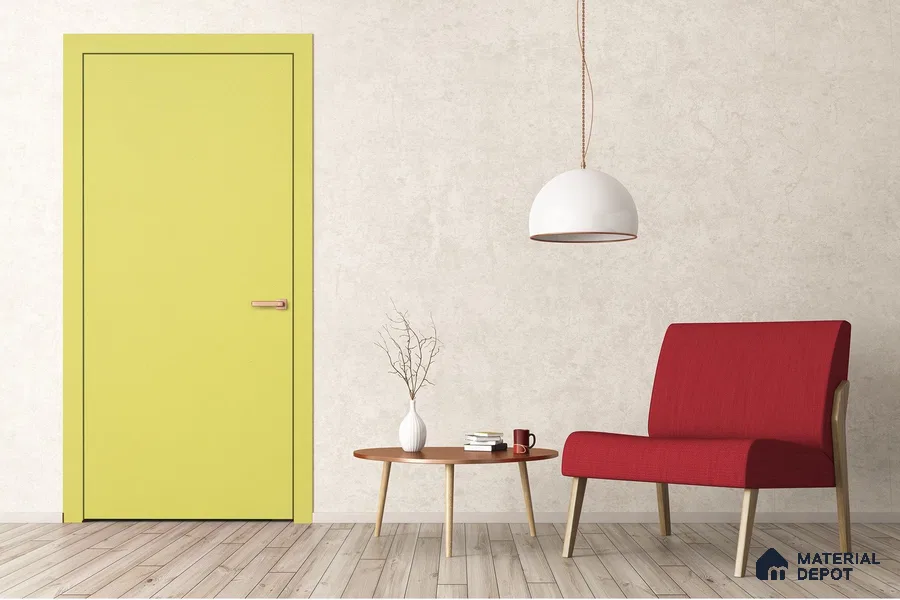 Green Solid Colors Look 3603 SUD 8 ft x 4 ft Suede Finish Decorative Laminate - 1 mm | Suitable for Living Room, Kitchen, Office