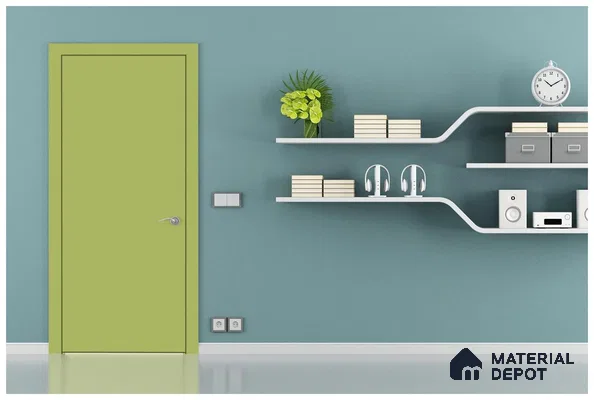 Green Solid Colors Look 3576 SUD 8 ft x 4 ft Suede Finish Decorative Laminate - 1 mm | Suitable for Living Room, Kitchen, Office