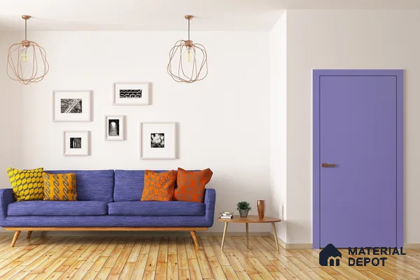 Violet Solid Colors Look 3633 SUD 8 ft x 4 ft Suede Finish Decorative Laminate - 1 mm | Suitable for Living Room, Kitchen, Office