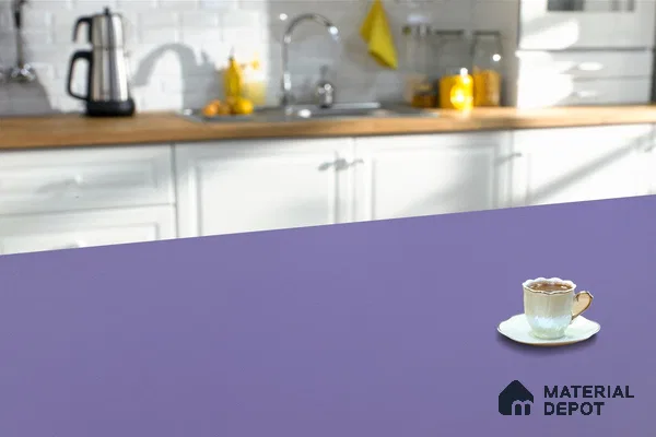 Violet Solid Colors Look 3633 SUD 8 ft x 4 ft Suede Finish Decorative Laminate - 1 mm | Suitable for Living Room, Kitchen, Office
