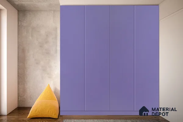 Violet Solid Colors Look 3633 SUD 8 ft x 4 ft Suede Finish Decorative Laminate - 1 mm | Suitable for Living Room, Kitchen, Office