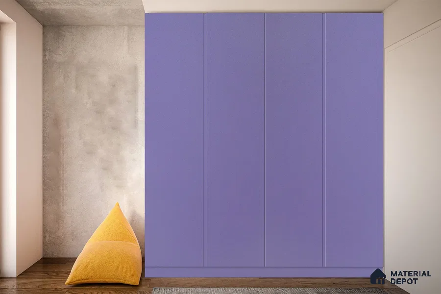 Violet Solid Colors Look 3633 SUD 8 ft x 4 ft Suede Finish Decorative Laminate - 1 mm | Suitable for Living Room, Kitchen, Office